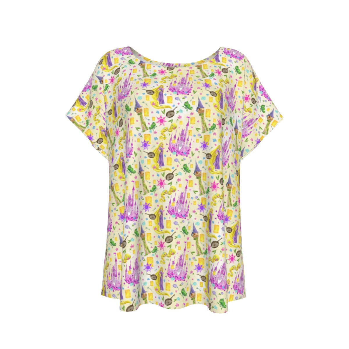 Watercolor Golden Hair Kingdom - Women’s Relaxed Fit Scoop Tee