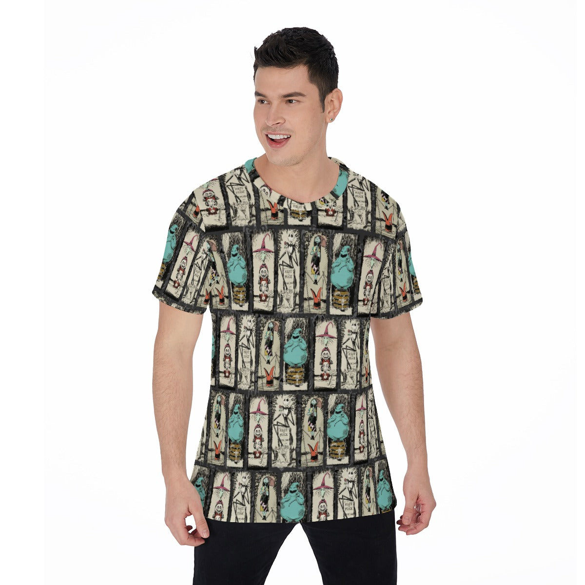 Stretching Haunted Nightmare - Men's Short Sleeve T-Shirt