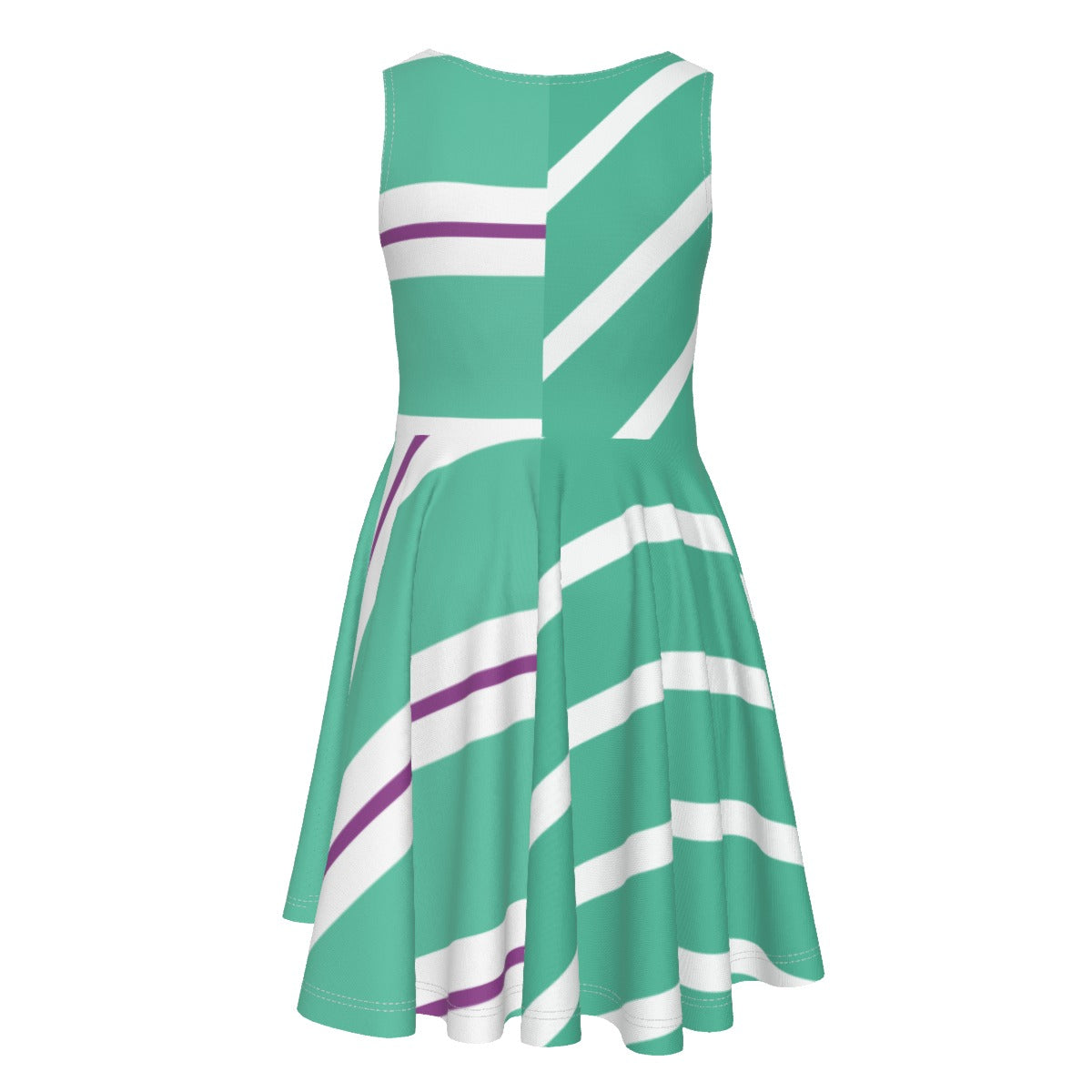 Candy Racer Stripes- Kid's Sleeveless Skater Dress