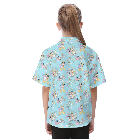 Spring Bunny Costume Crewumes - Kid's Hawaiian Button Up Shirt