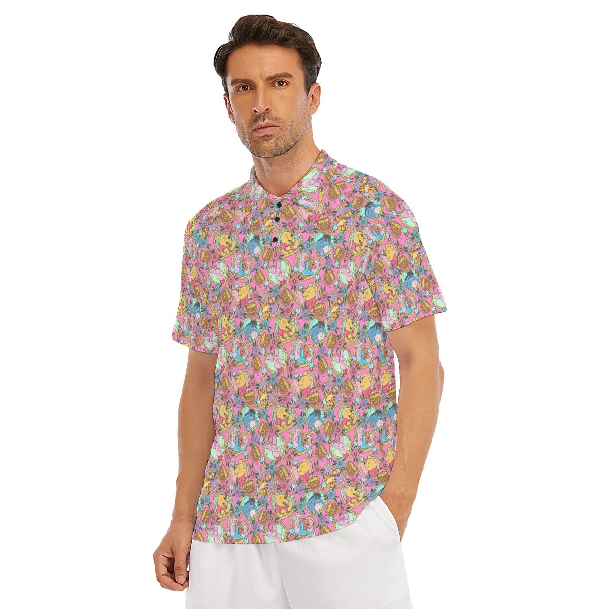 Tattoo Hearts Woodland Friends - Men's Polo Shirt