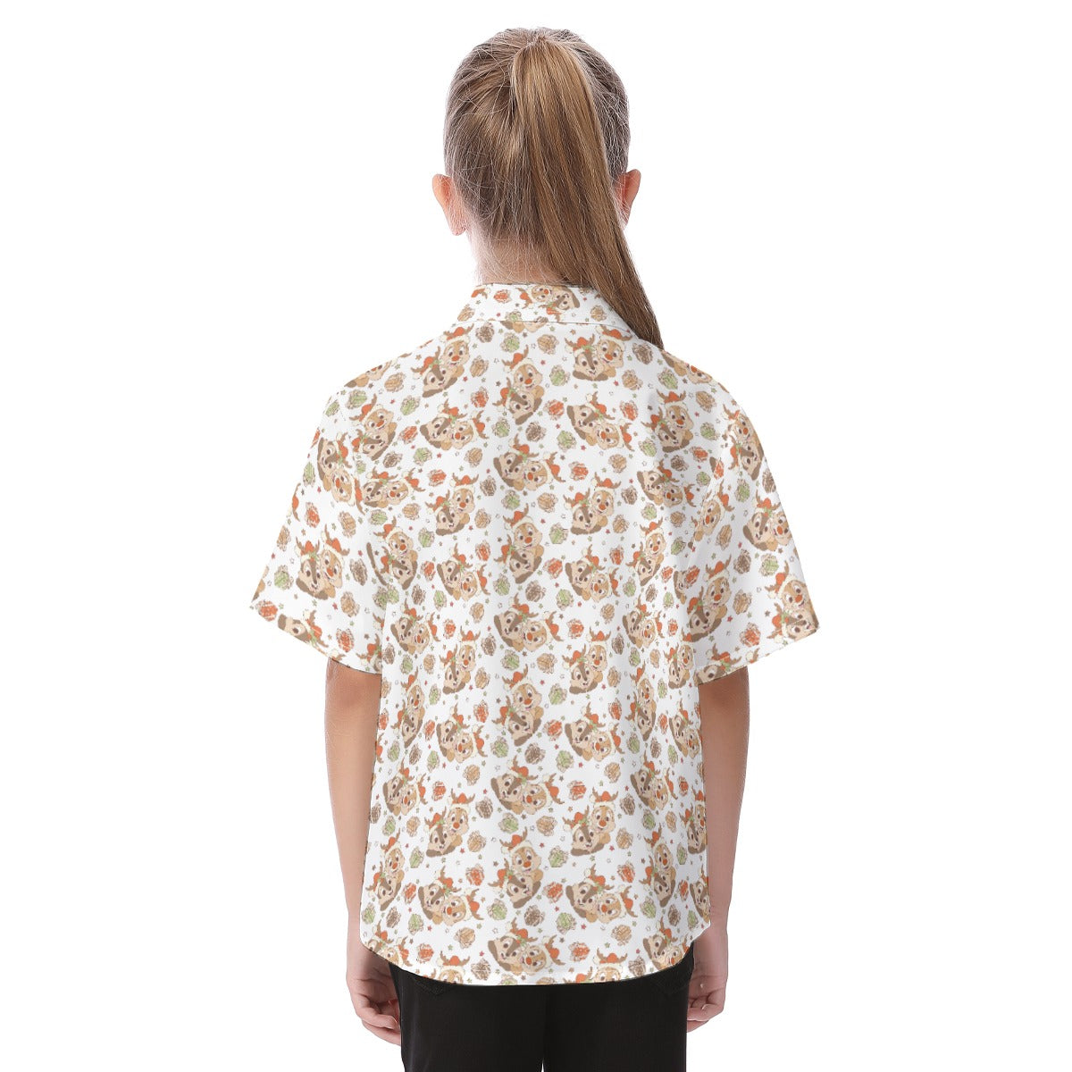 Holiday Mischief Duo - Kid's Hawaiian Button Up Shirt