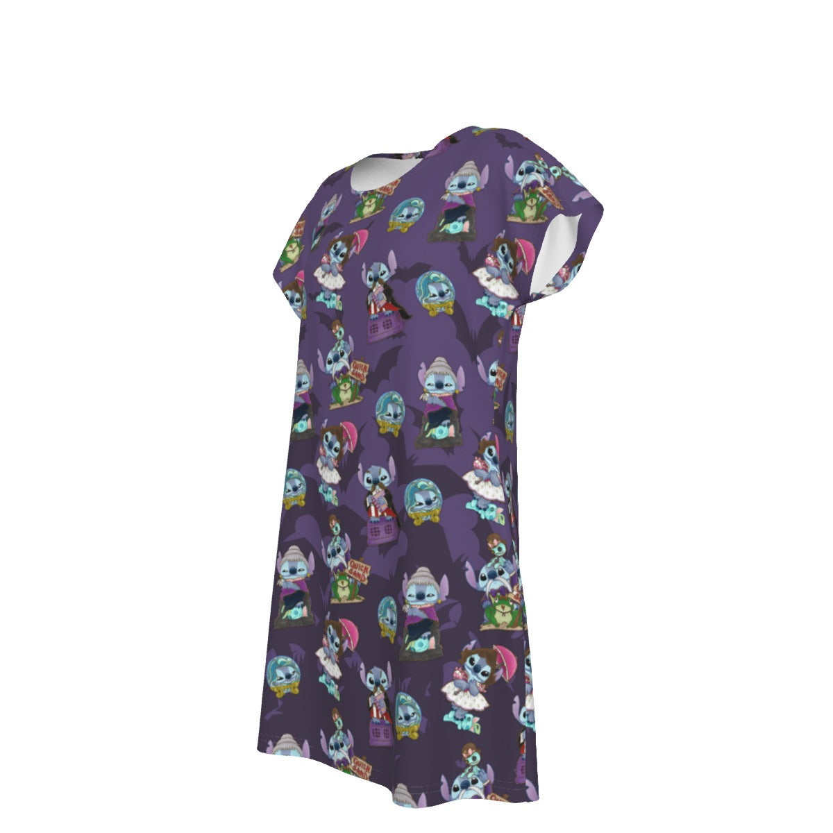 Haunted Alien Portraits - Women's T-Shirt Dress