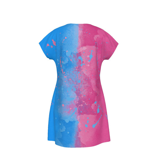 Pink or Blue Fairytale Dress - Women's T-Shirt Dress