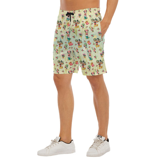 Garden Mouse Helpers at Work - Men’s Pocket Beach Shorts