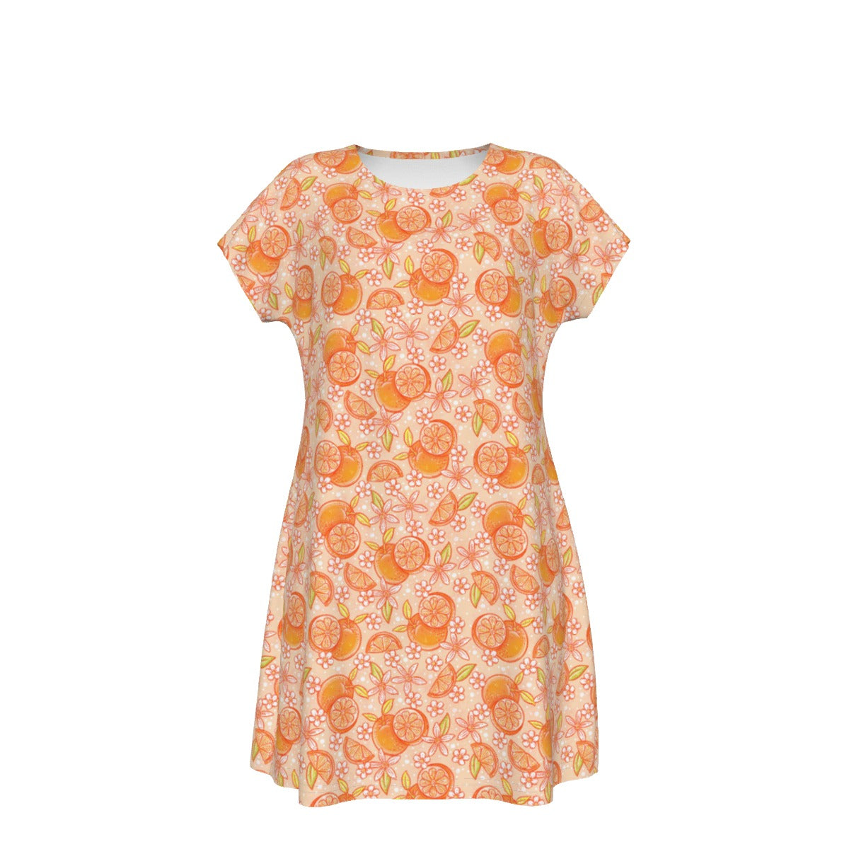 Summer Fruits - Oranges - Women's T-Shirt Dress