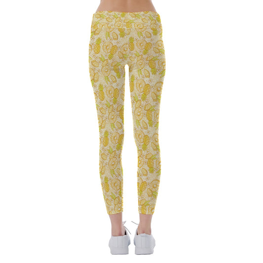 Summer Fruits - Pineapple - Women's Yoga Leggings