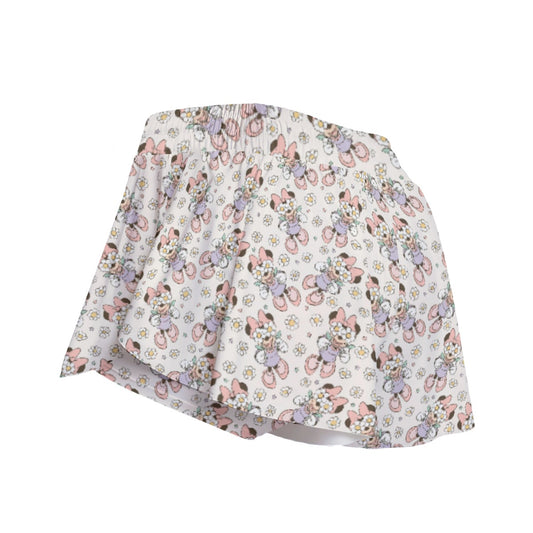 Daisy Crown Delight - Women's Flowy Pocket Shorts