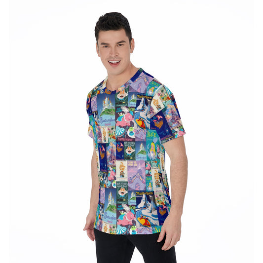 Vintage Fantasy Ride Posters - Men's Short Sleeve T-Shirt