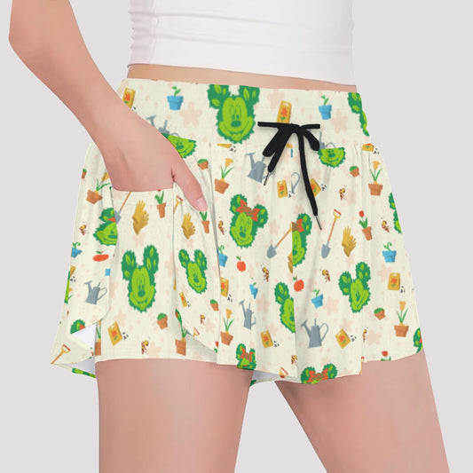 Spring Flower & Garden Festivalival - Girls’ Flowy Pocket Shorts
