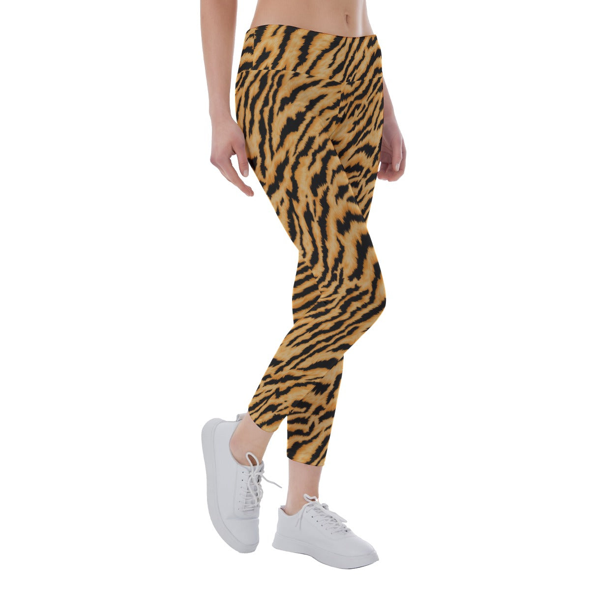 Animal Print - Tiger - Women's Yoga Leggings