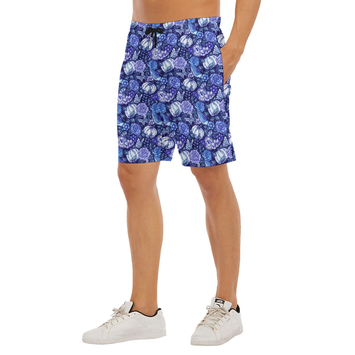 Fairytale Florals – Royal Ball - Men’s Pocket Beach Shorts