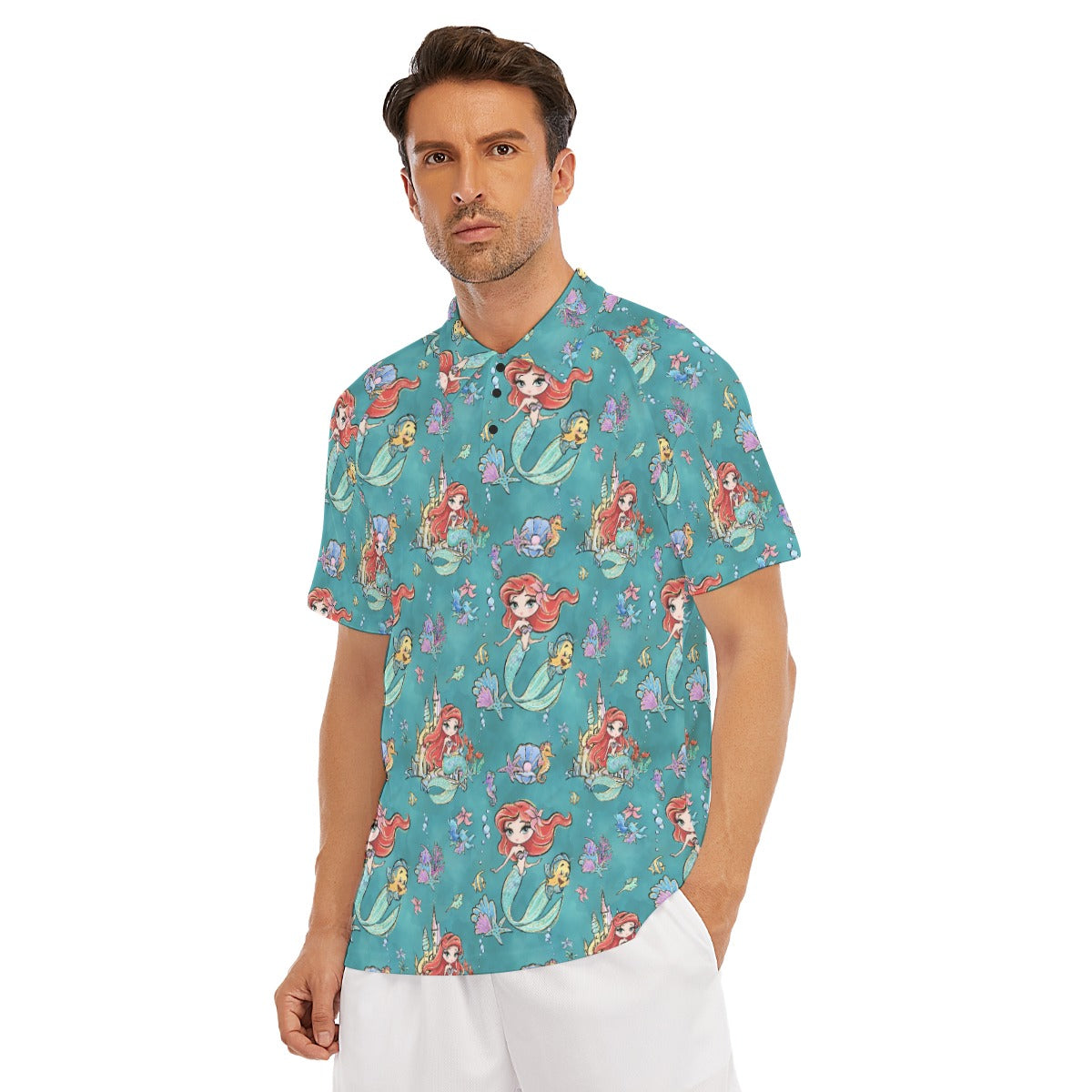 Whimsical Ocean Princess - Men's Polo Shirt