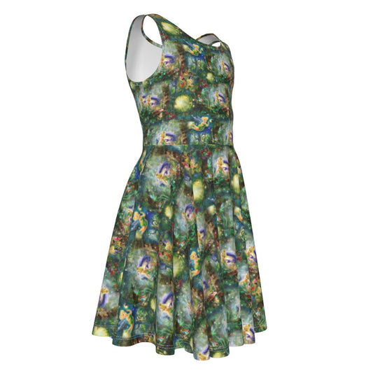 Pixie Fairy in Hollow- Kid's Sleeveless Skater Dress