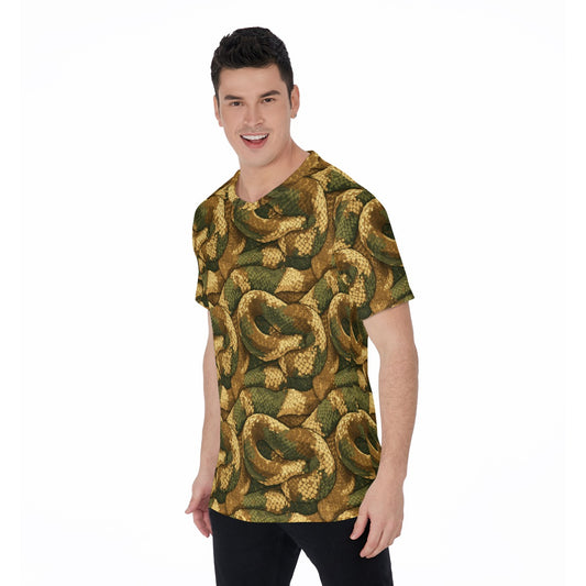 Animal Print - Snake - Men's Short Sleeve T-Shirt