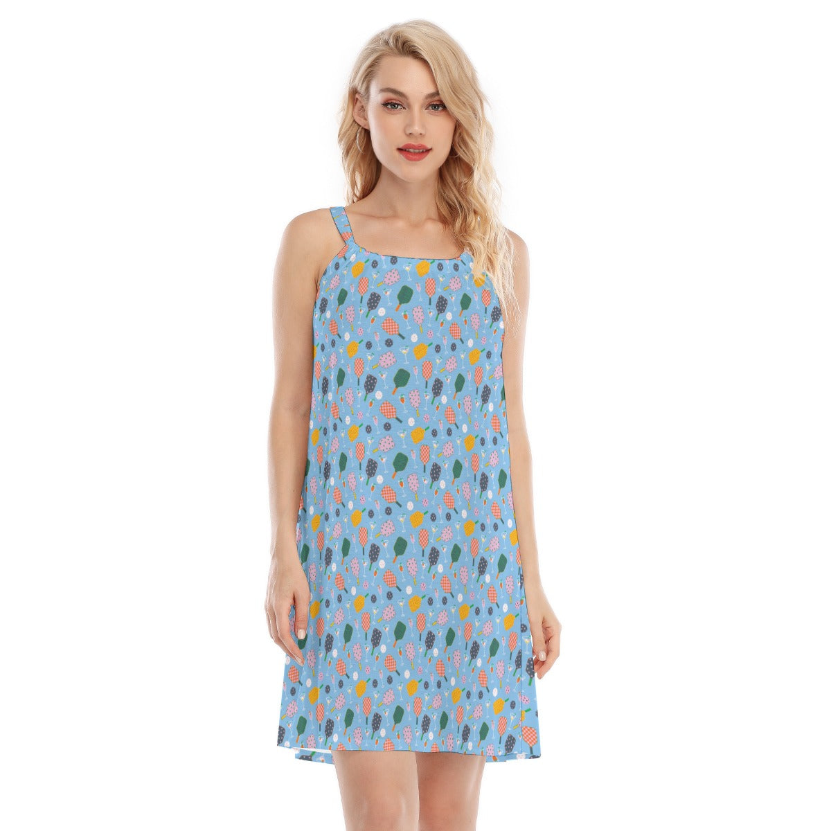 Pickleball and Cocktails - Women’s Adjustable Sundress