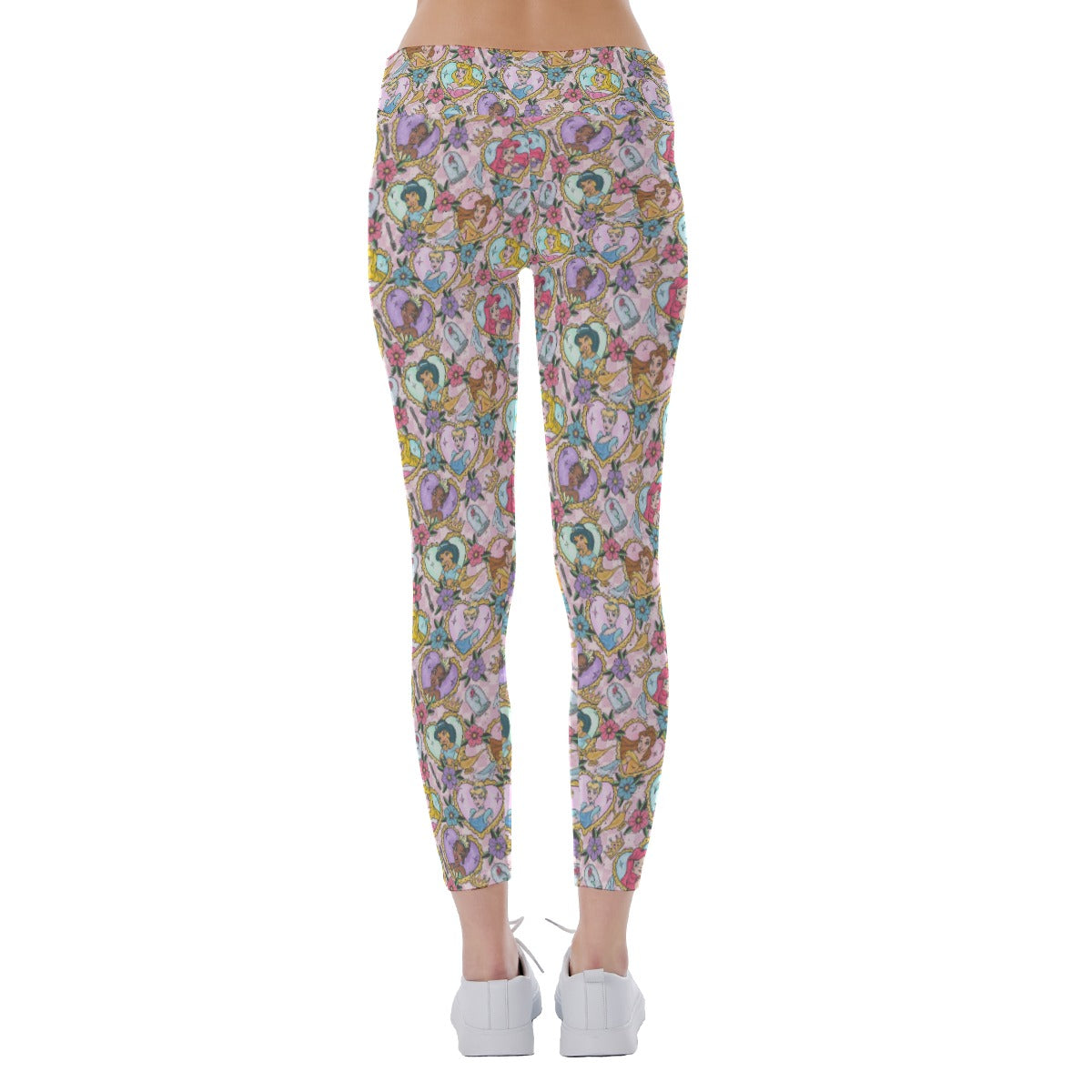 Tattoo Hearts Royal Icons - Women's Yoga Leggings