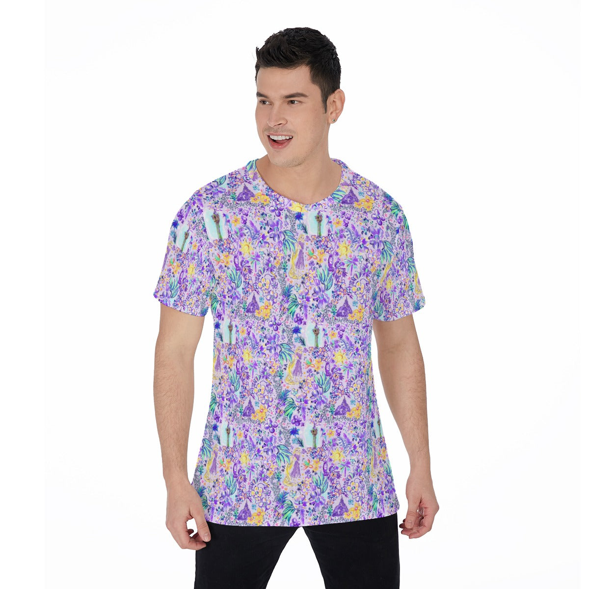 Bright Tropical Princess - Tower Light Festival - Men's Short Sleeve T-Shirt