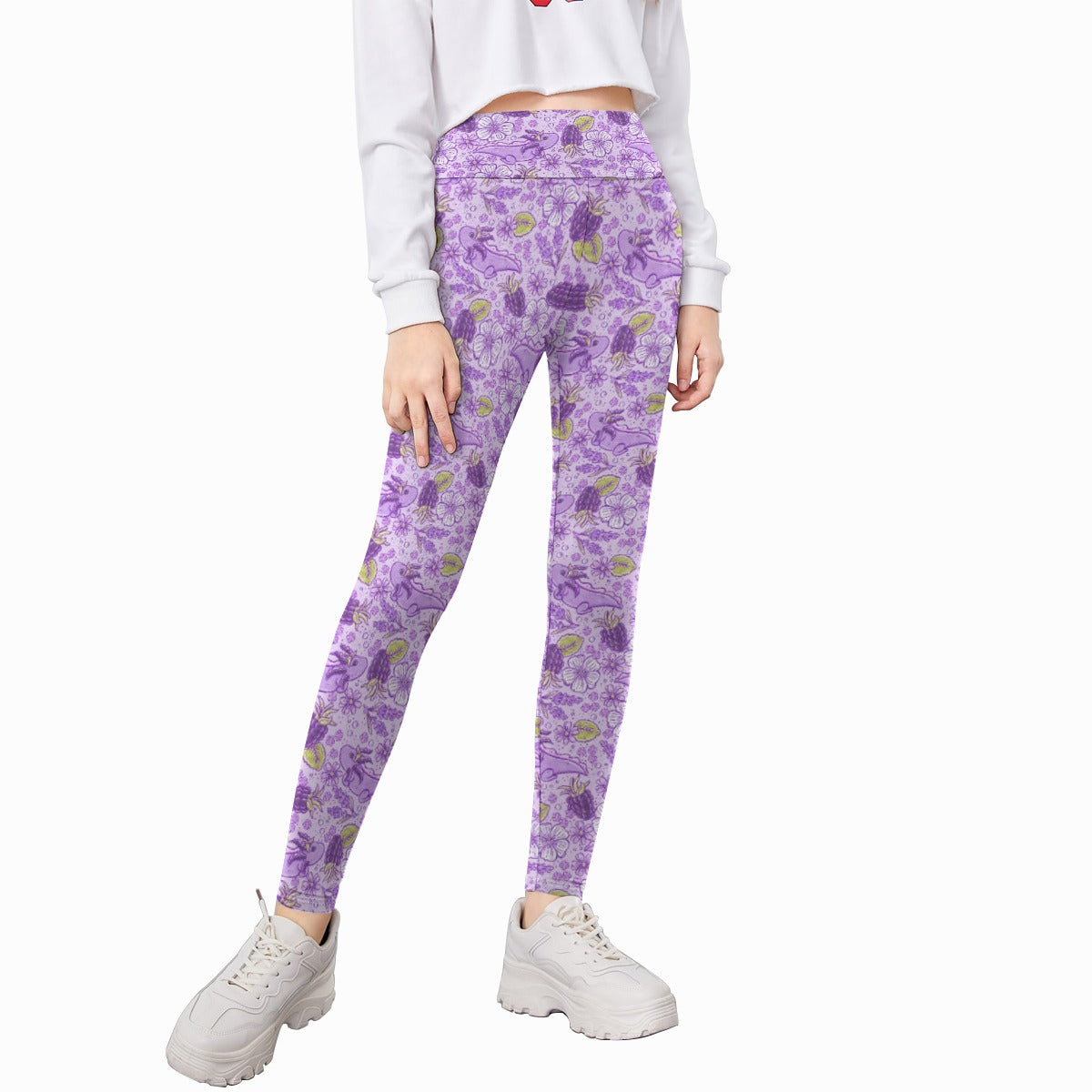 Fruitimals - Blackberry Axolotls - Kid's Leggings