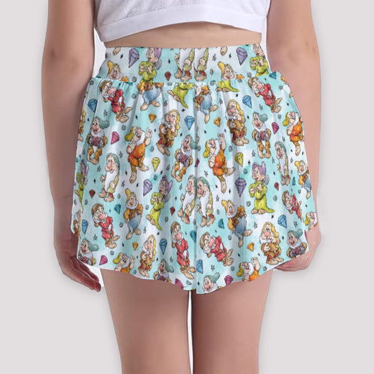 Seven Helpers Sketch - Girls’ Flowy Pocket Shorts