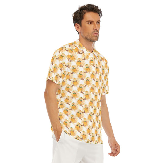 Pumpkin Bear Mischief - Men's Polo Shirt