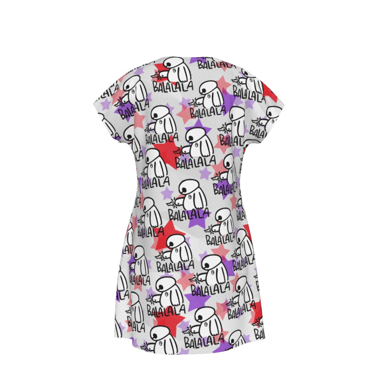 White Robot Balala - Women's T-Shirt Dress