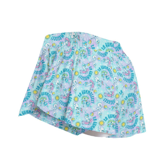 Sun-Kissed Snow Friend - Women's Flowy Pocket Shorts