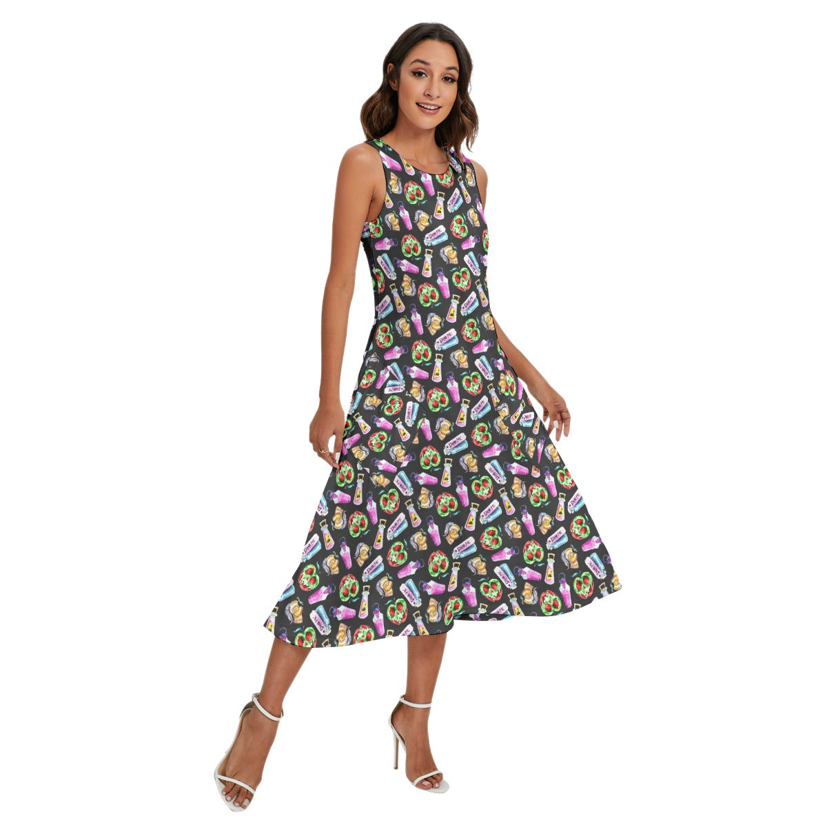 Pick Your Poison - Women’s Diagonal Pocket Midi Dress