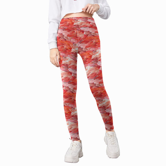 Animal Print - Flamingo - Kid's Leggings
