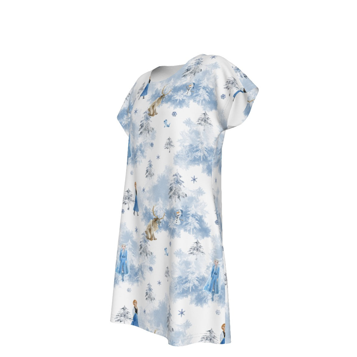 Enchanted Winter Landscape - Women's T-Shirt Dress
