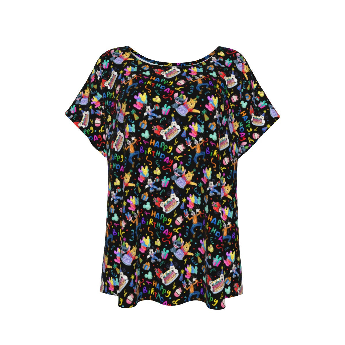 Happy Birthday Celebration - Women’s Relaxed Fit Scoop Tee
