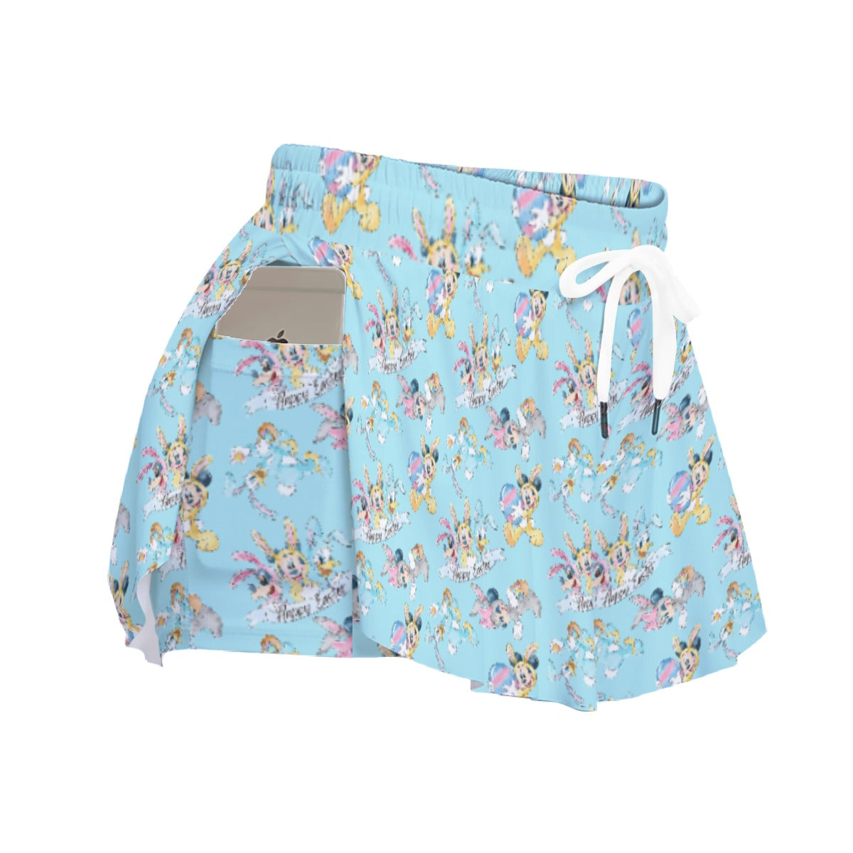 Spring Bunny Costume Crewumes - Women's Flowy Pocket Shorts