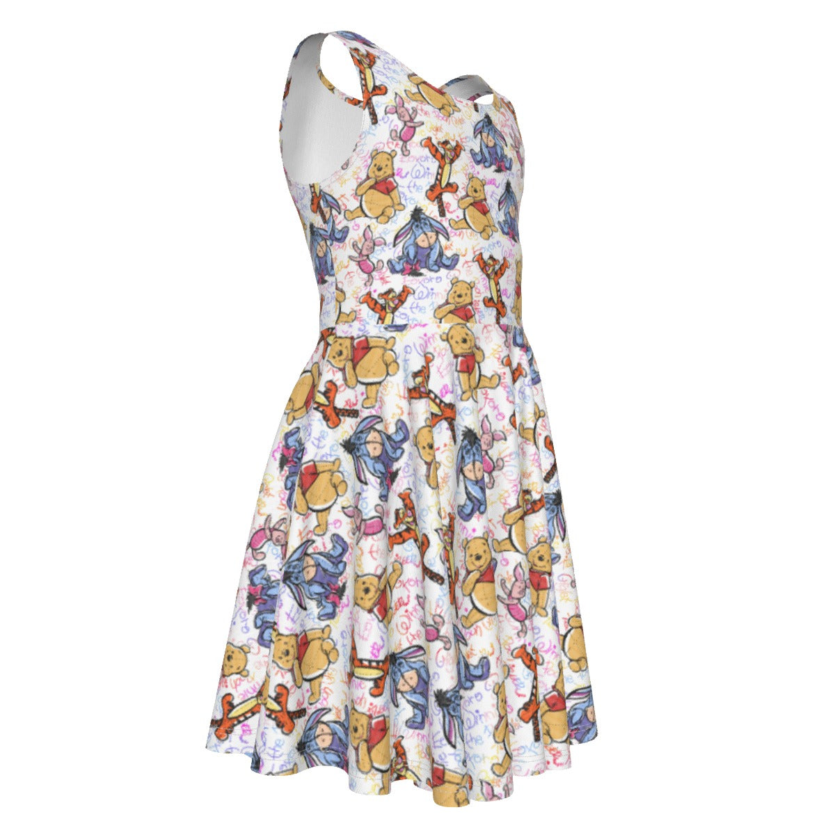 Beloved Forest Friends Sketch Autographs - Kid's Sleeveless Skater Dress