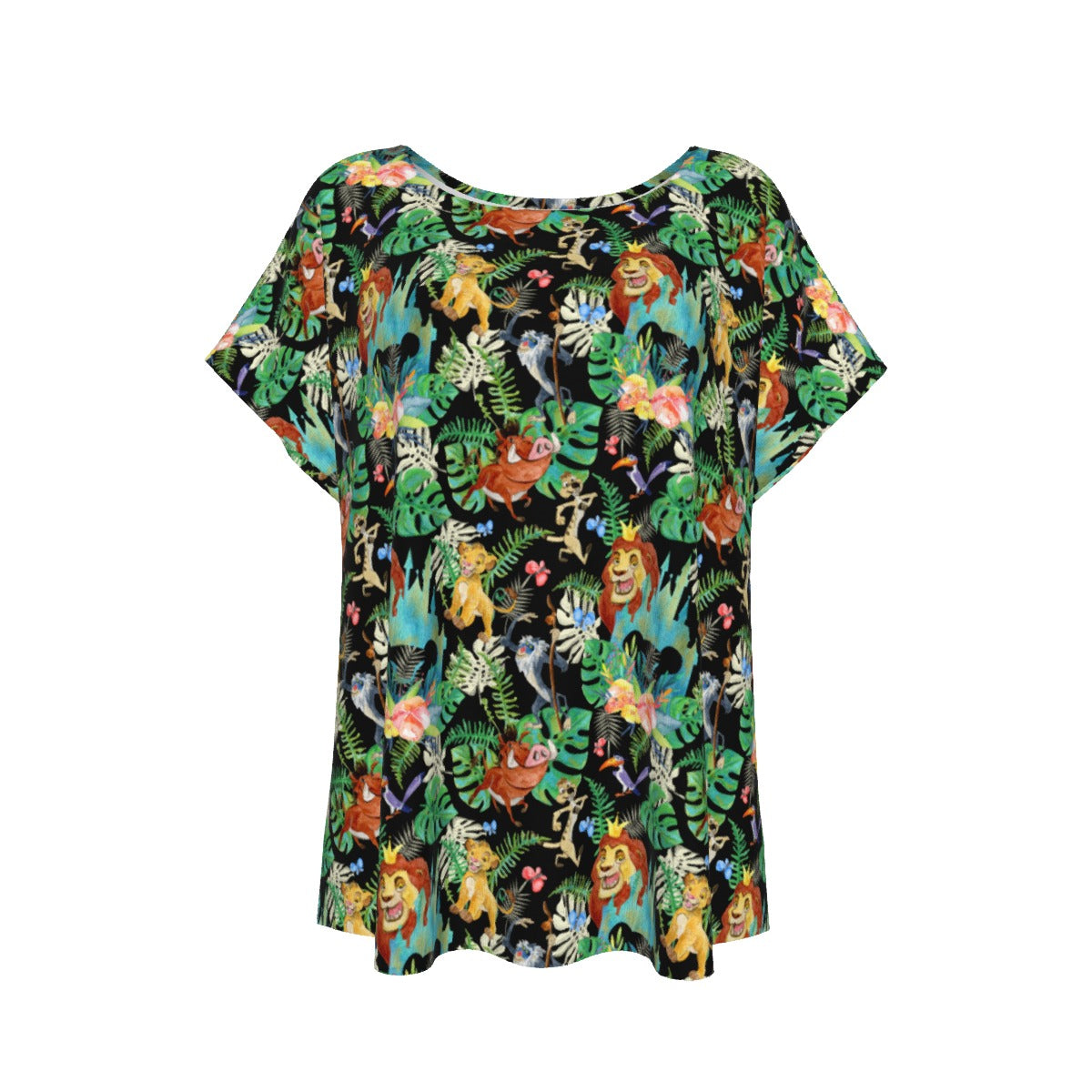Watercolor Jungle Pride - Women’s Relaxed Fit Scoop Tee