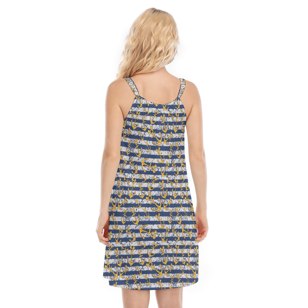 Nautical Mouse Ear Anchors - Women’s Adjustable Sundress