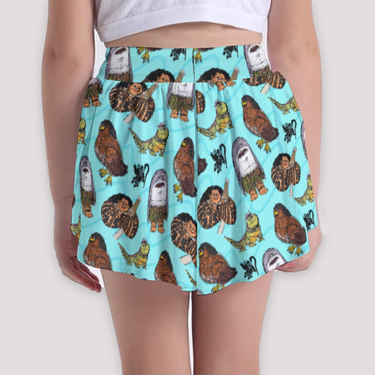 Shapeshifting Island Hero - Girls’ Flowy Pocket Shorts