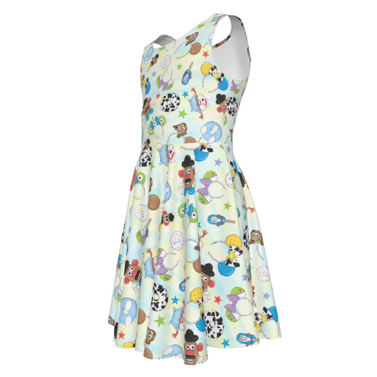 Playful Toy Style Icons- Kid's Sleeveless Skater Dress