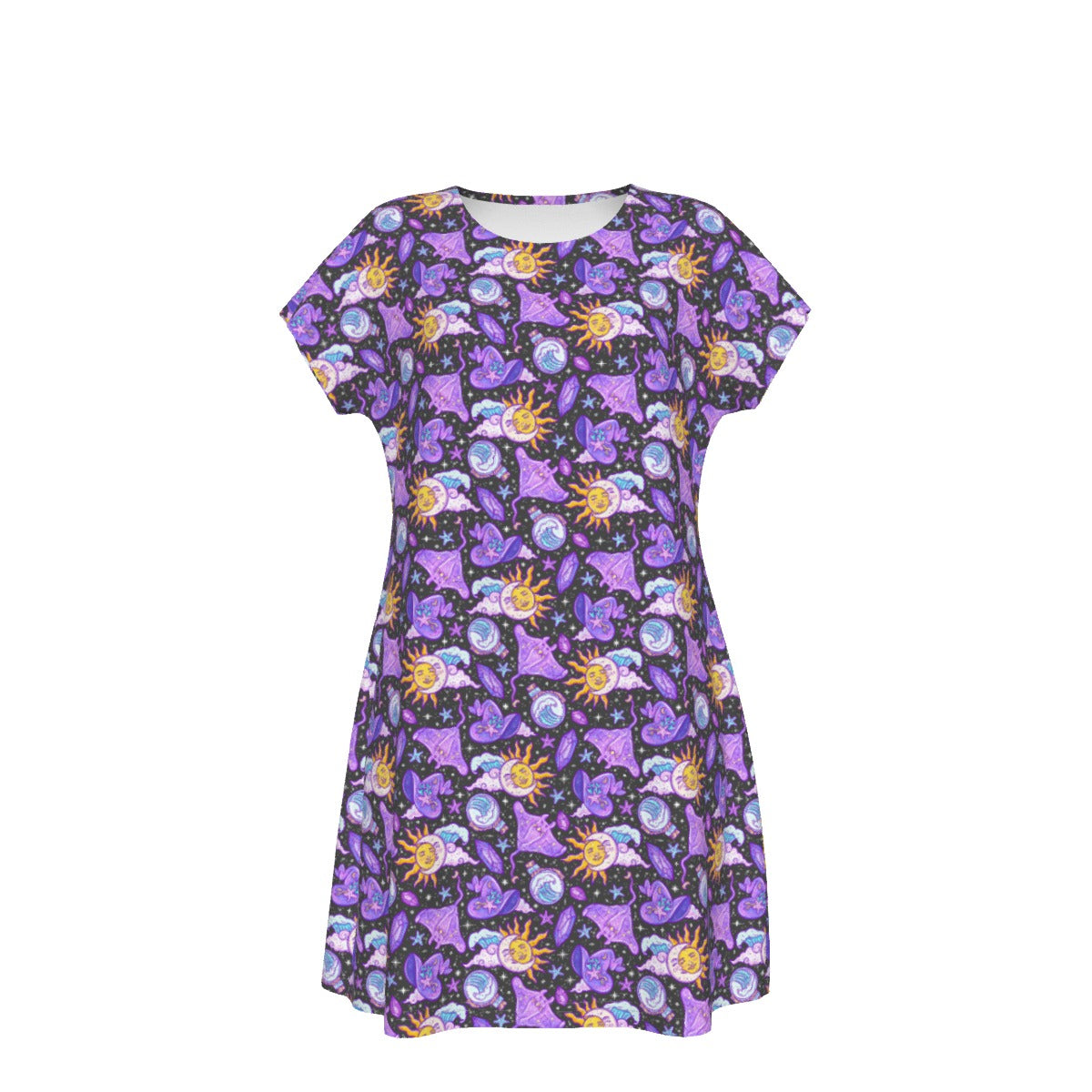 Mystical Manta Rays - Women's T-Shirt Dress