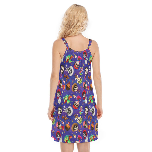 Poco Loco Día de Muertos - Women’s Adjustable Sundress
