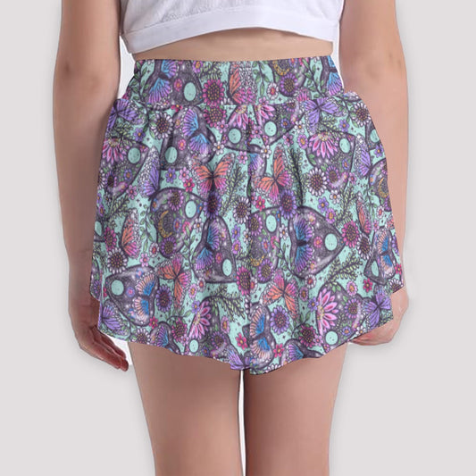 Butterfly Planchettes - Girls’ Flowy Pocket Shorts