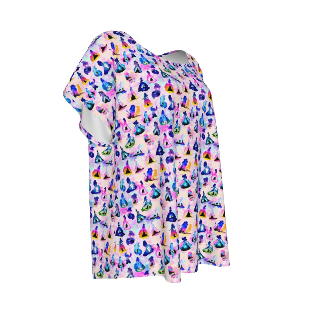 Princess And Classic Animation Silhouettes - Women’s Relaxed Fit Scoop Tee