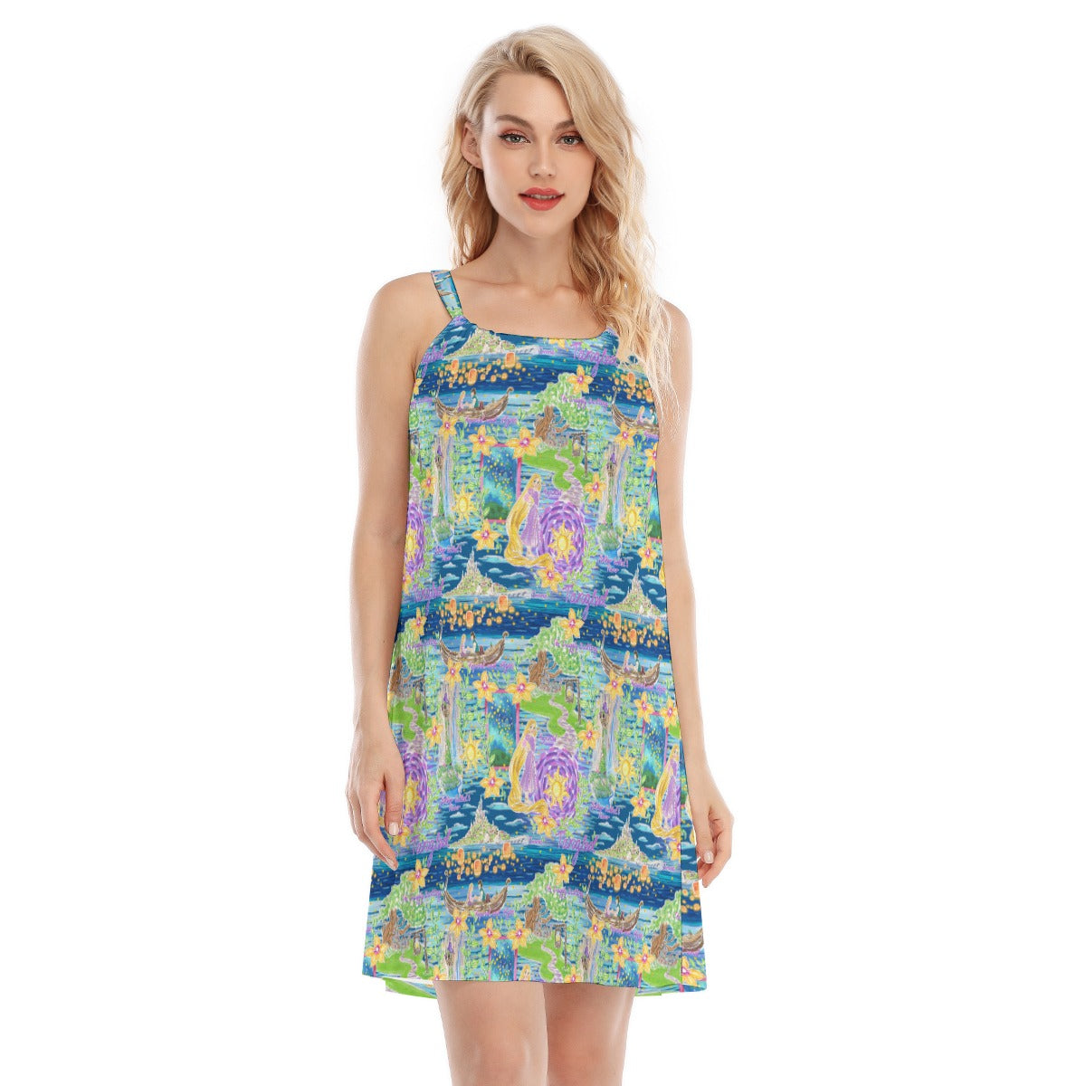 Lantern Festival Glow - Women’s Adjustable Sundress