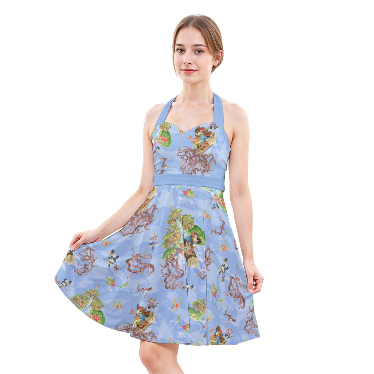 Briar Patch Splash - Women's Halter Vintage Pocket Dress