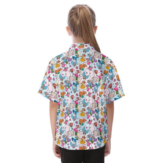 Tiny Tailors & Sewing Friendsends - Kid's Hawaiian Button Up Shirt