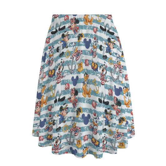 Cruise Crew on Deckends - Women’s Pocket Midi Skirt