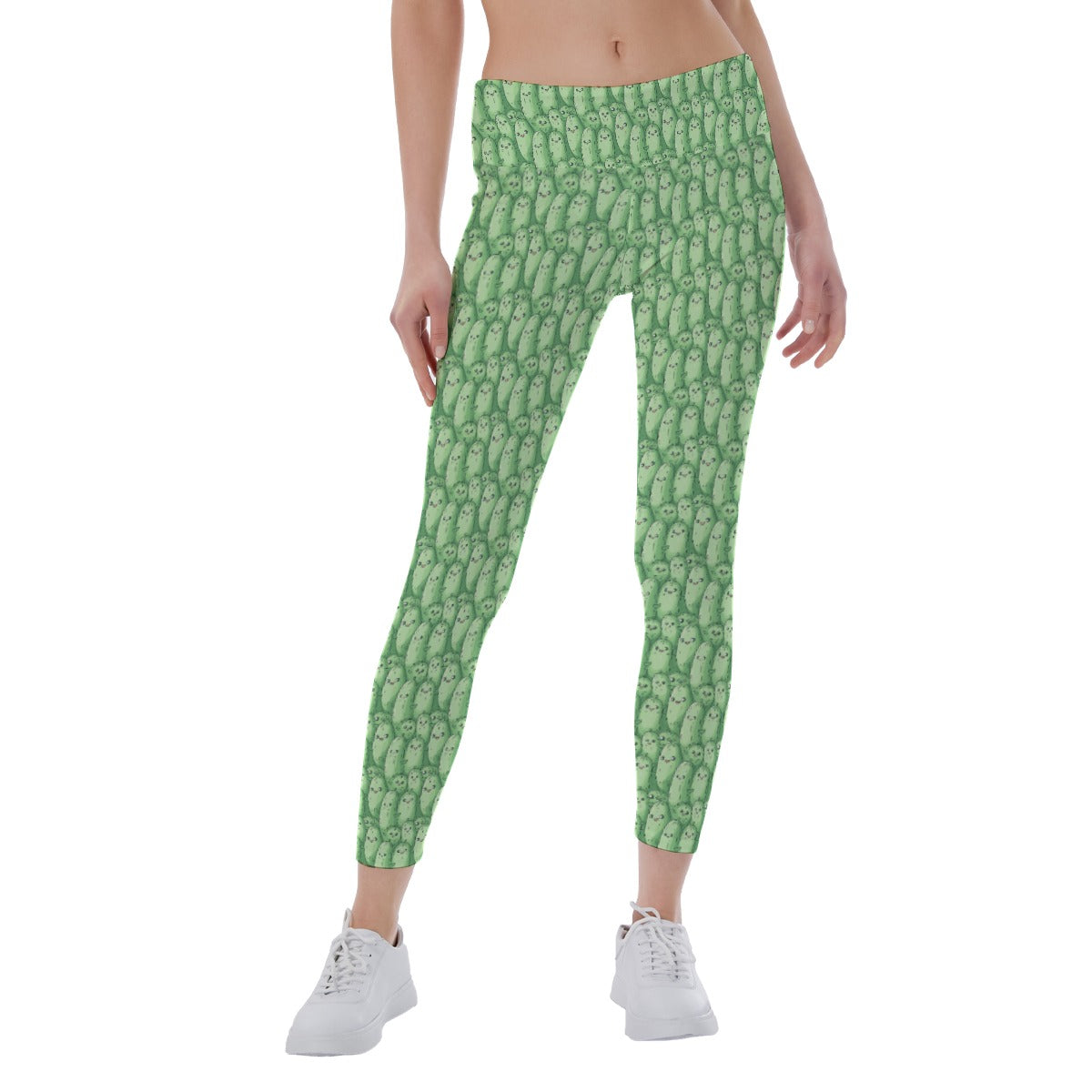 Kawaii Pickle Party - Women's Yoga Leggings