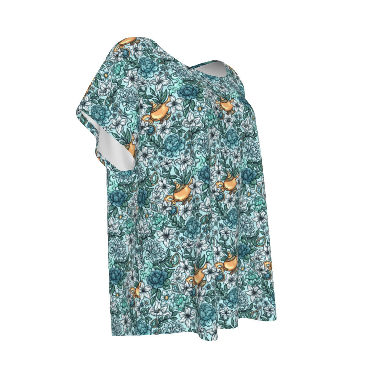 Fairytale Florals - Arabian Princess - Women’s Relaxed Fit Scoop Tee