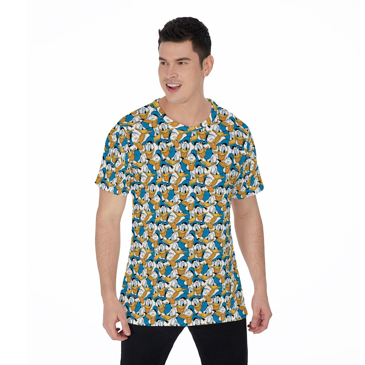 Many Faces of Feisty Duck - Men's Short Sleeve T-Shirt