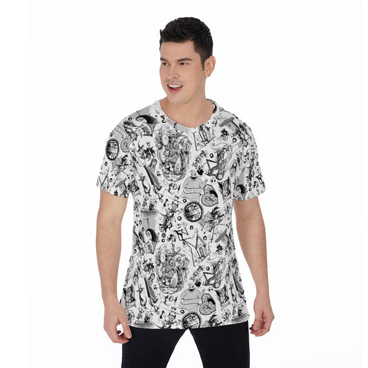 Nightmare Halloween Sketches - Men's Short Sleeve T-Shirt