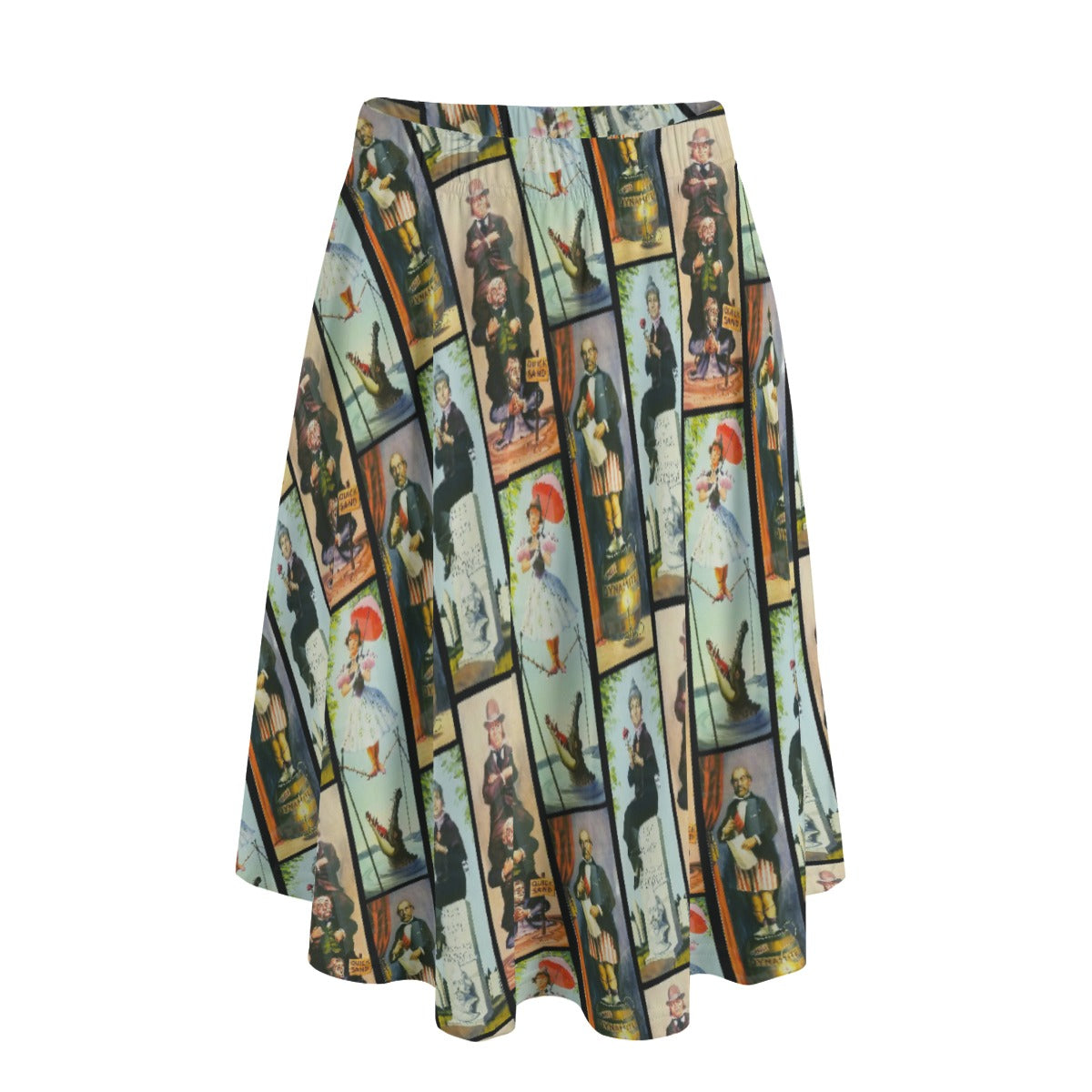 Stretch Room Portraits - Women’s Pocket Midi Skirt